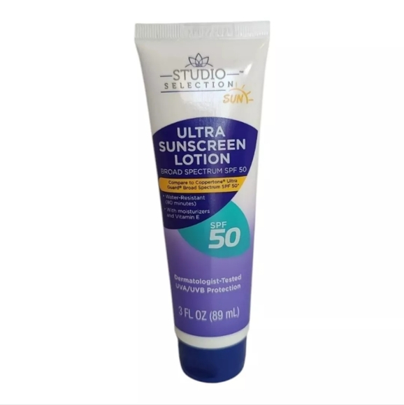 Studio Selection Ultra Sunscreen Lotion Broad Spectrum SPF 50 - 3 oz Vitamin E - Picture 1 of 9